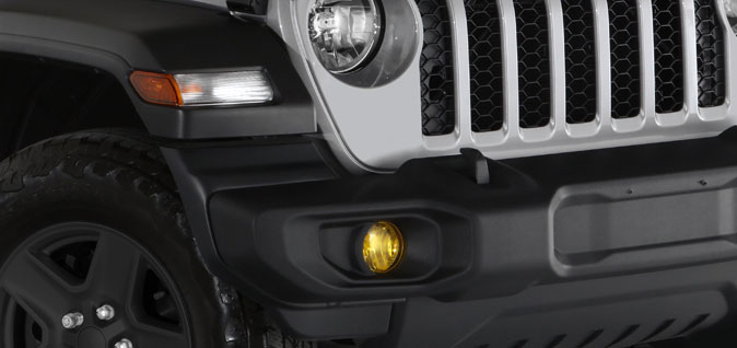 GT Styling Clear Headlight Covers 07-10 Jeep Wrangler JK